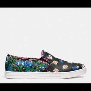 Coach Parkside Slip On Sneakers Size 8 Floral